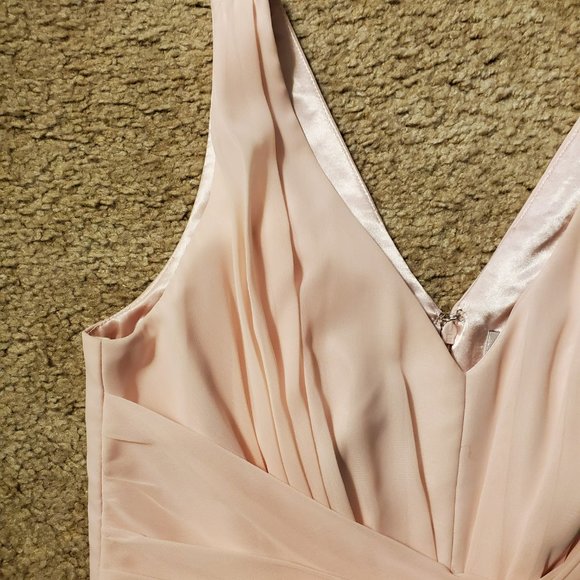 Dove & Dahlia Pink Chiffon Twist Front Dress sz 4 - Picture 7 of 13